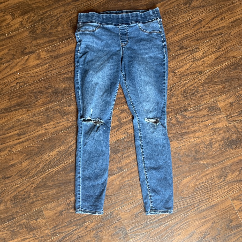 Old navy rockstar super skinny jeggings mid rose
